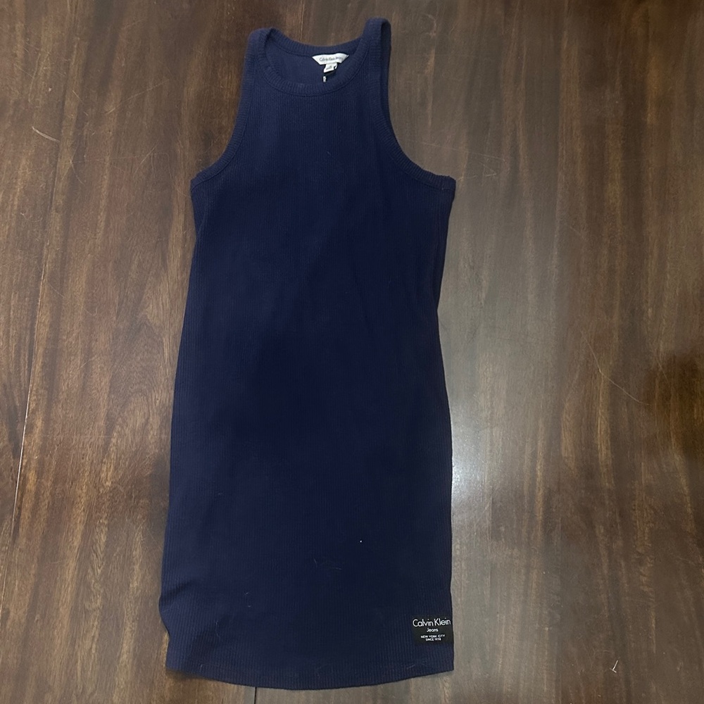 Calvin Klein Dark Blue Knit Dress